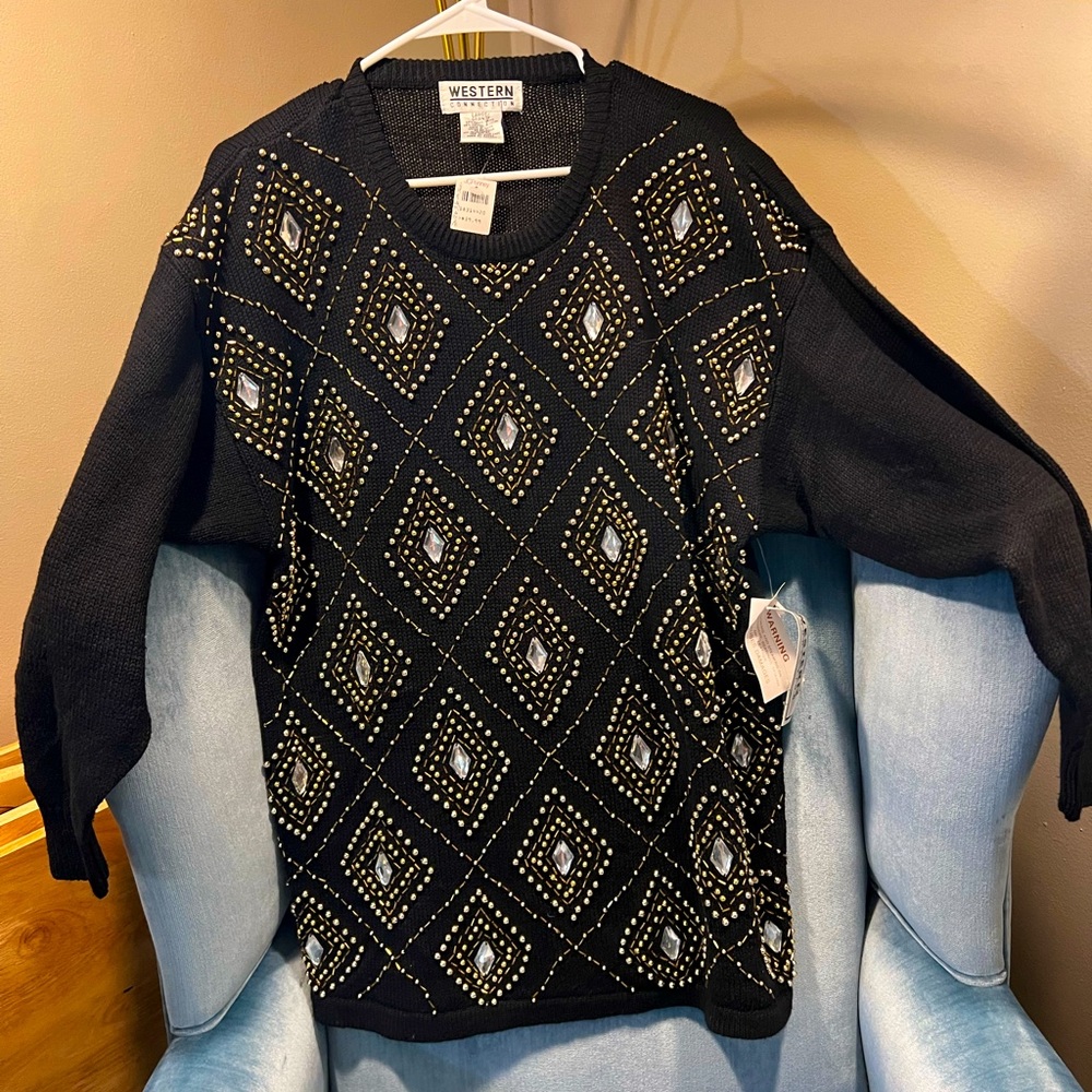 NWT GORGEOUS vintage Western Connection sweater